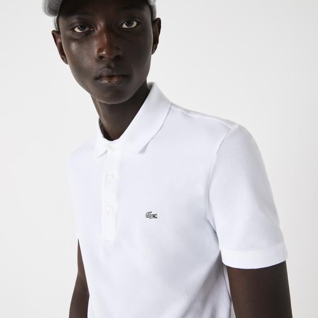  Erkek Slim Fit Beyaz Polo