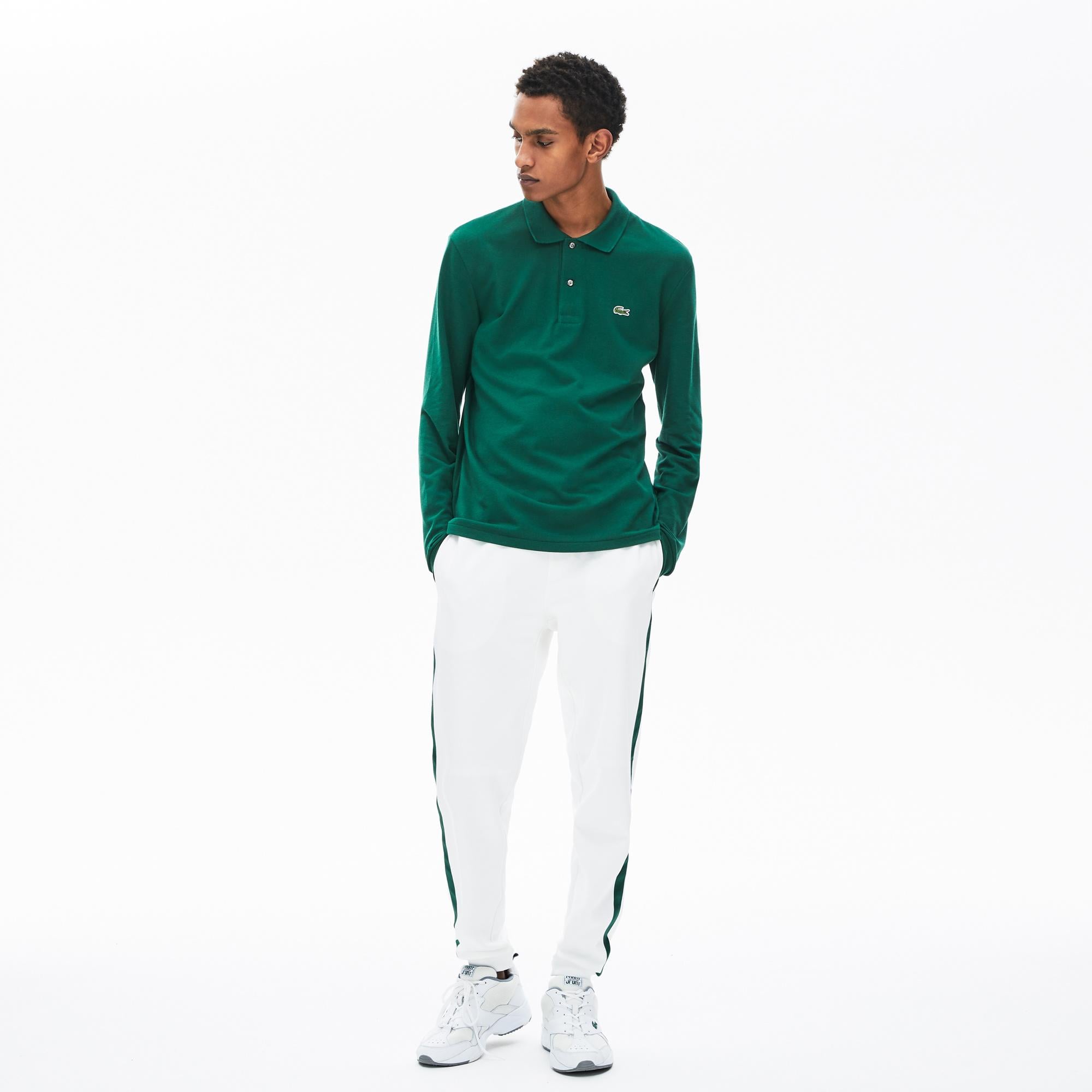 Lacoste Erkek Classic Fit Uzun Kollu Yeşil L1212 Polo