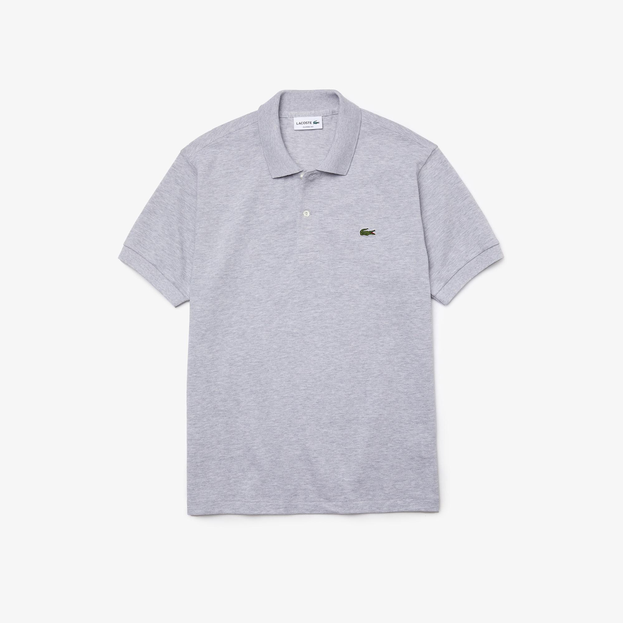 Lacoste Erkek Slim Fit Marl L.12.12 Açık Gri Polo