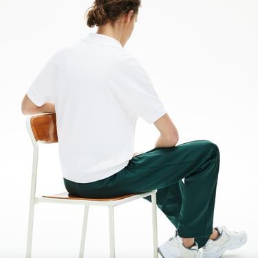  Kadın Relaxed Fit Beyaz Polo