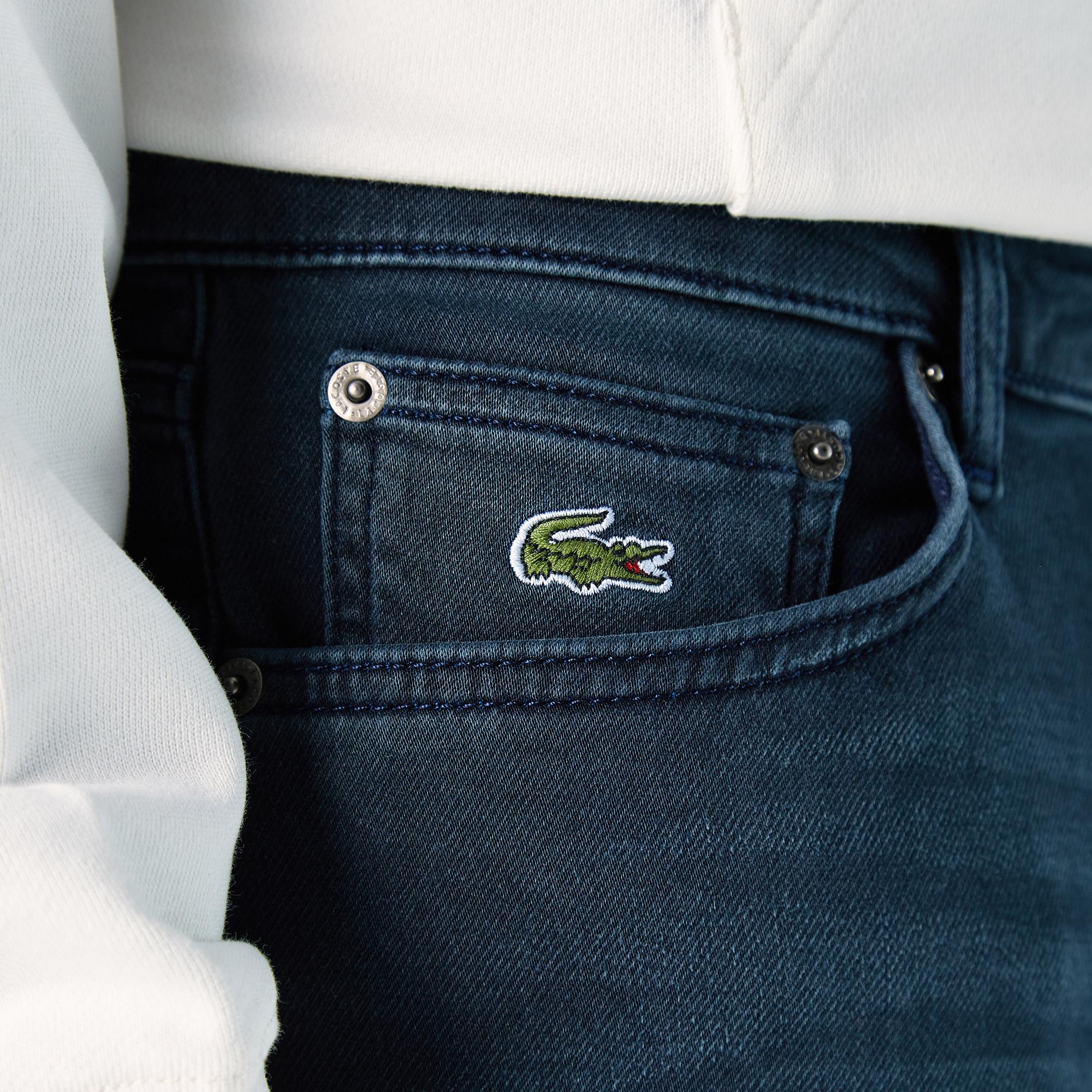 Erkek Slim Fit Mavi Jean Pantolon