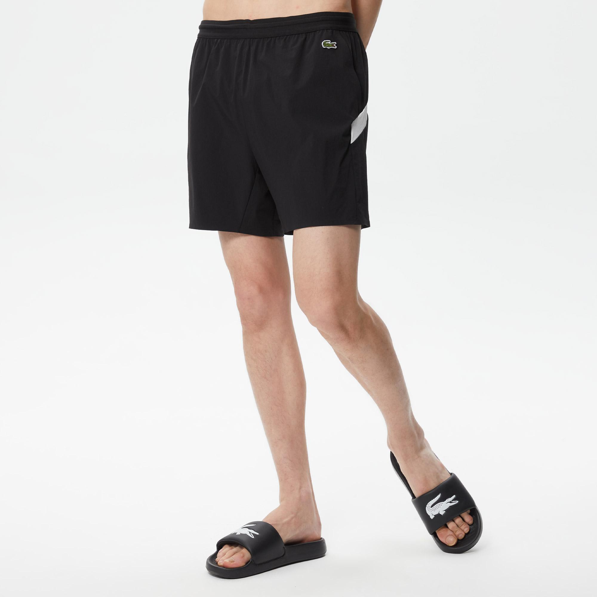 Erkek Renk Bloklu Mavi Mayo Şort