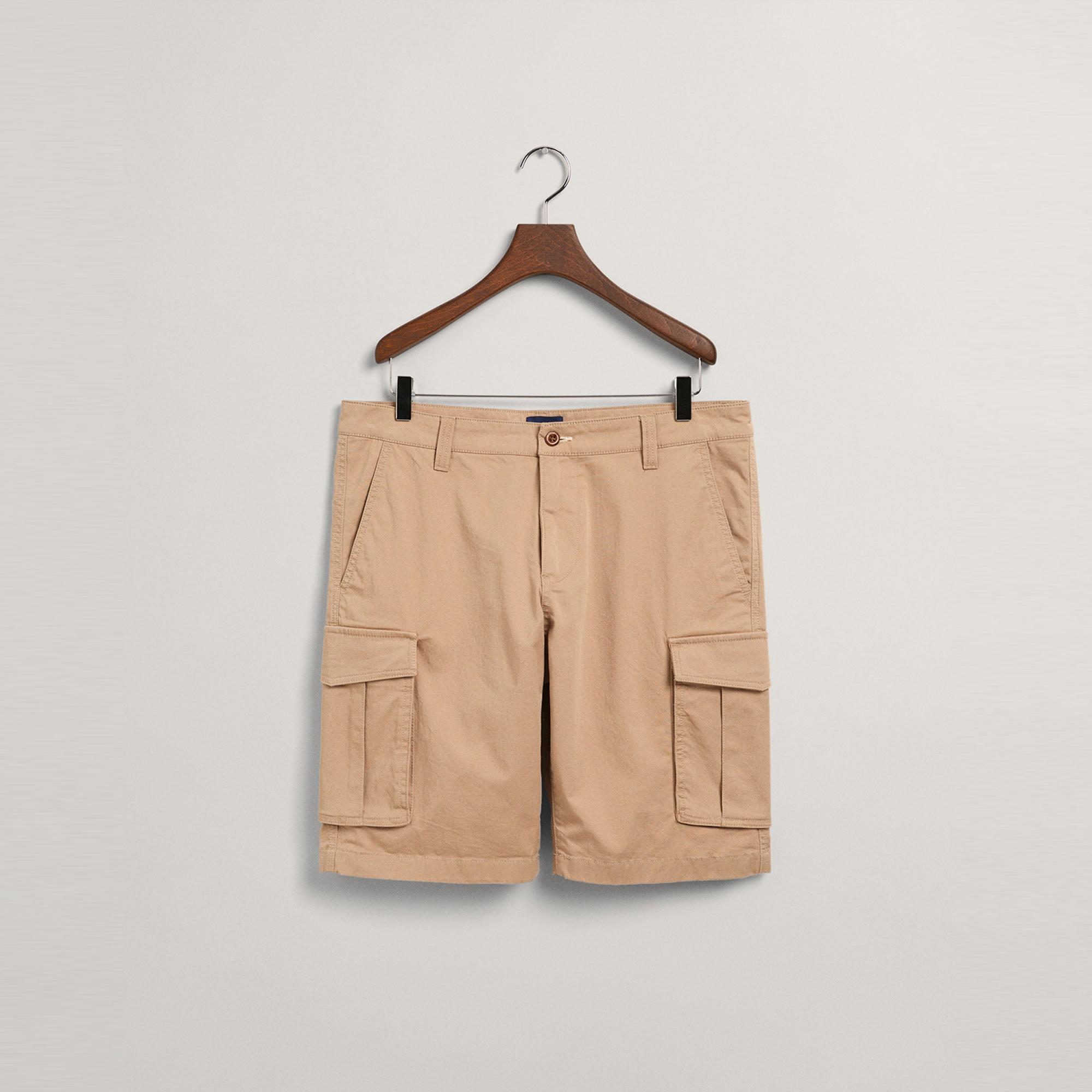 Gant Erkek Bej Relaxed Fit Kargo Şort
