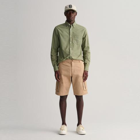  Gant Erkek Bej Relaxed Fit Kargo Şort