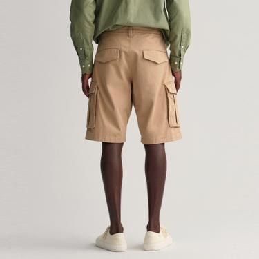  Gant Erkek Bej Relaxed Fit Kargo Şort