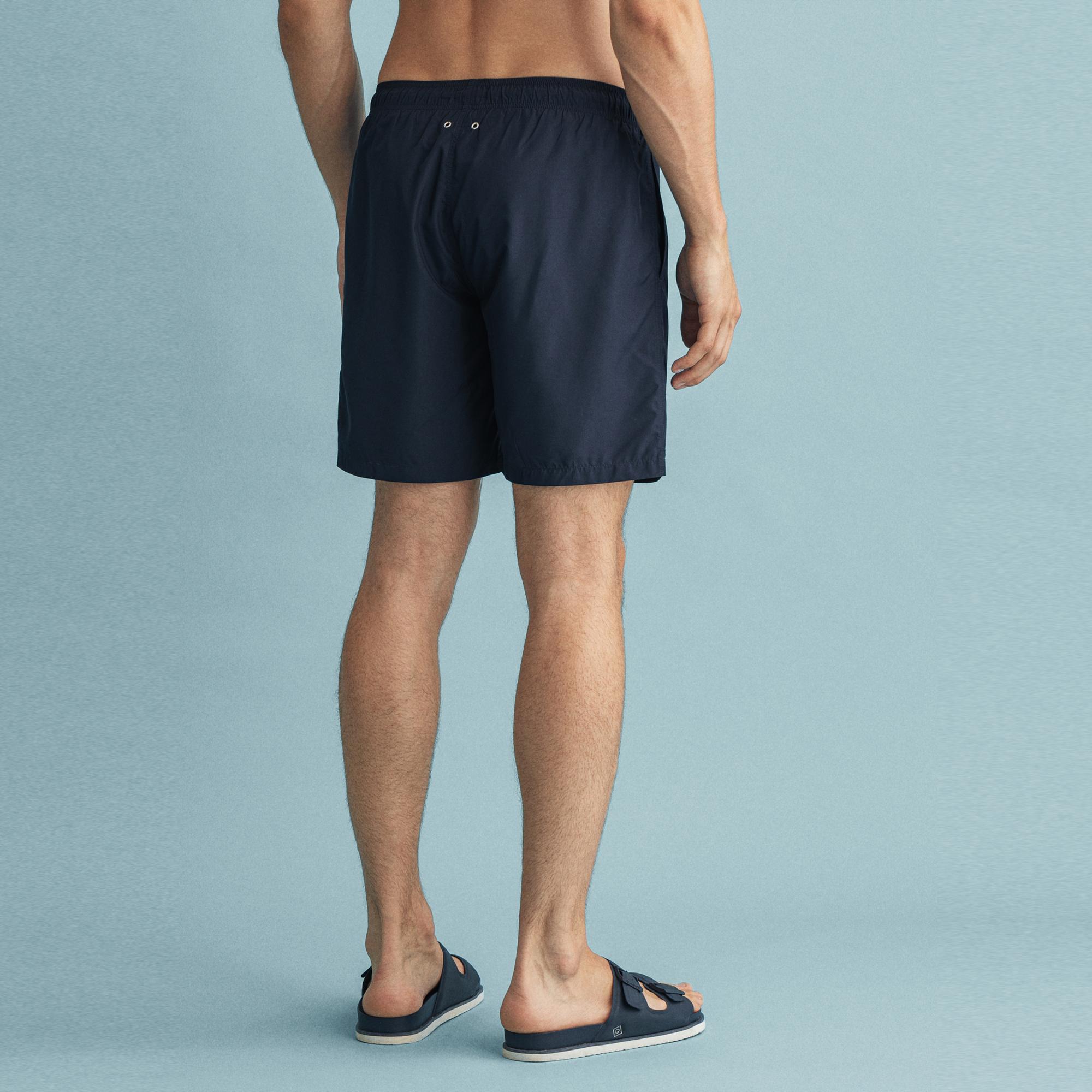 GANT Erkek Lacivert Logolu Mayo Şort