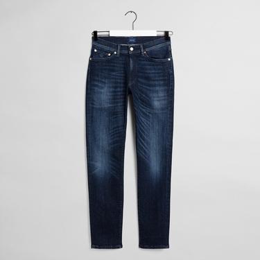  GANT Erkek Lacivert Extra Slim Fit Jean Pantolon