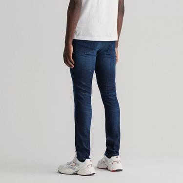  GANT Erkek Lacivert Extra Slim Fit Jean Pantolon