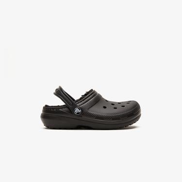  Crocs Classic Lined Clog K Çocuk Siyah Terlik
