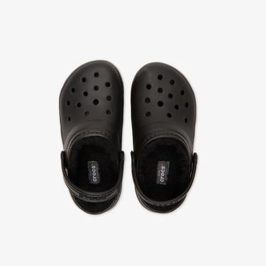  Crocs Classic Lined Clog K Çocuk Siyah Terlik