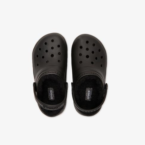  Crocs Classic Lined Clog K Çocuk Siyah Terlik
