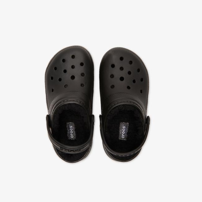  Crocs Classic Lined Clog K Çocuk Siyah Terlik