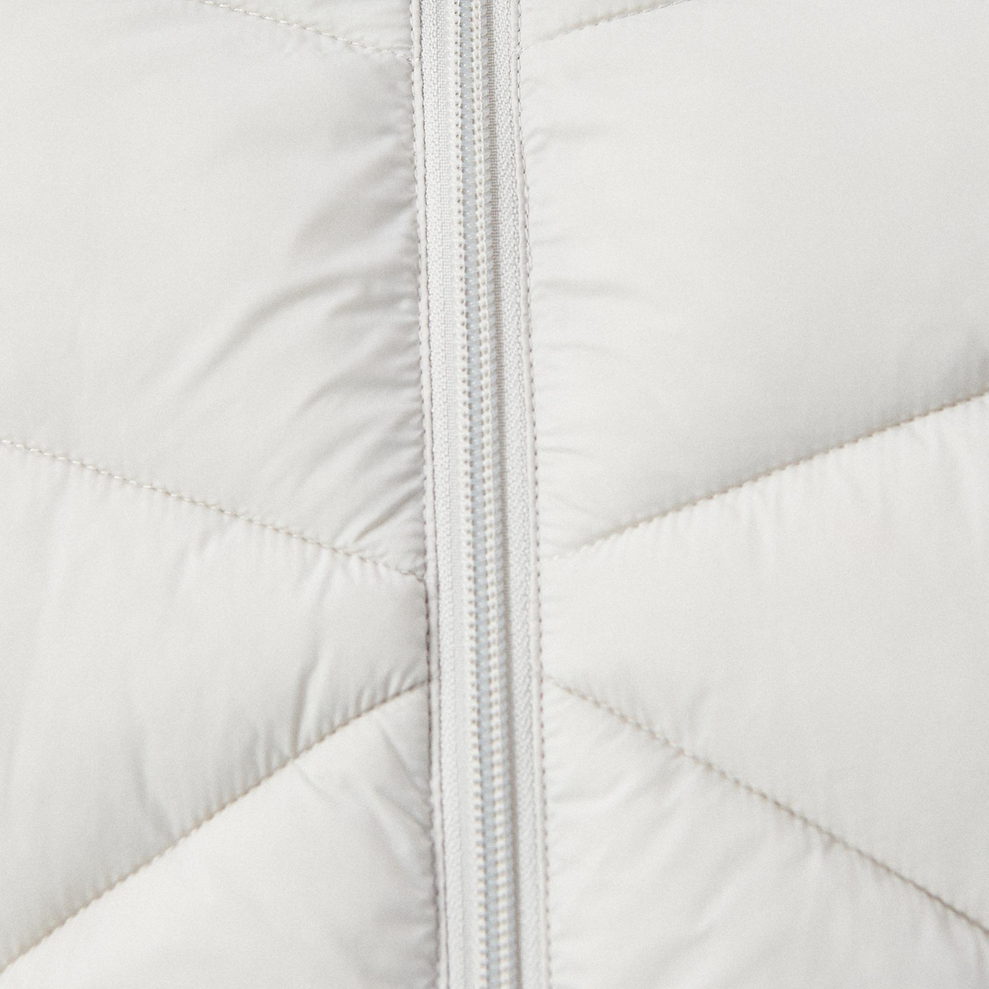 Mavi Dik Yaka Gri Şişme Mont Regular Fit / Normal Kesim 110698-27105