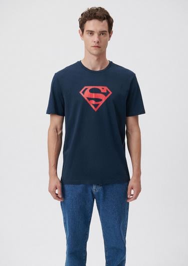  Mavi Superman Baskılı Lacivert Tişört Regular Fit / Normal Kesim 0610754-70490