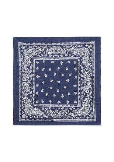  Mavi Baskılı Lacivert Bandana 1911810-70491