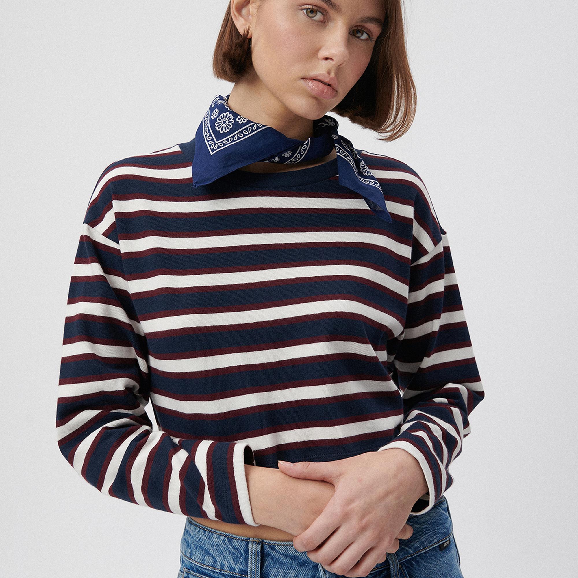 Mavi Baskılı Lacivert Bandana 1911810-70491