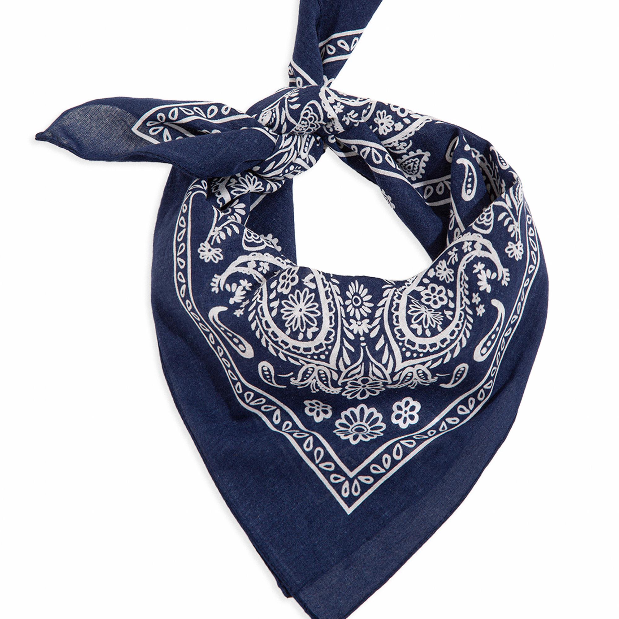 Mavi Baskılı Lacivert Bandana 1911810-70491