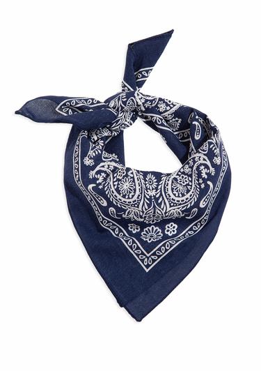  Mavi Baskılı Lacivert Bandana 1911810-70491