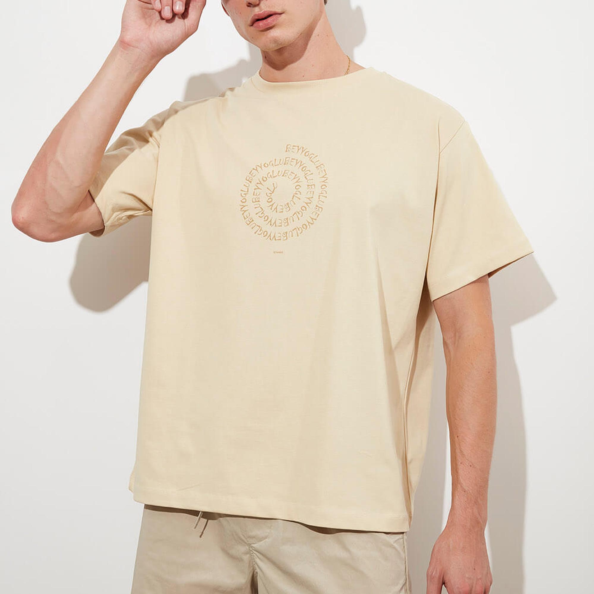 Baskılı Oversize Kompakt Tshirt