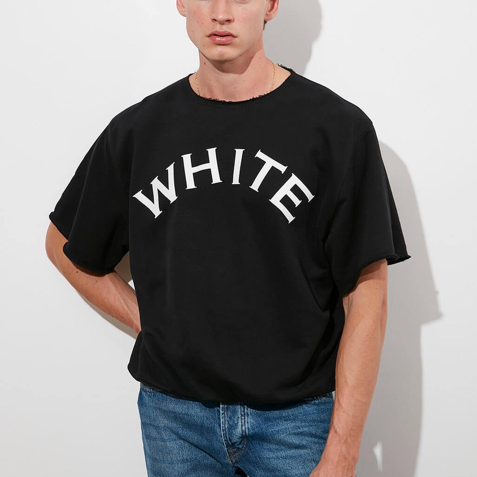 Baskılı Kısa Kollu Sweatshirt