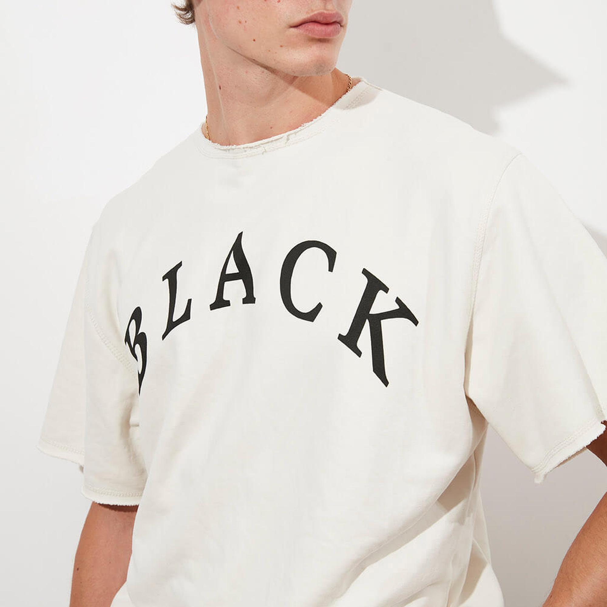 Baskılı Kısa Kollu Sweatshirt