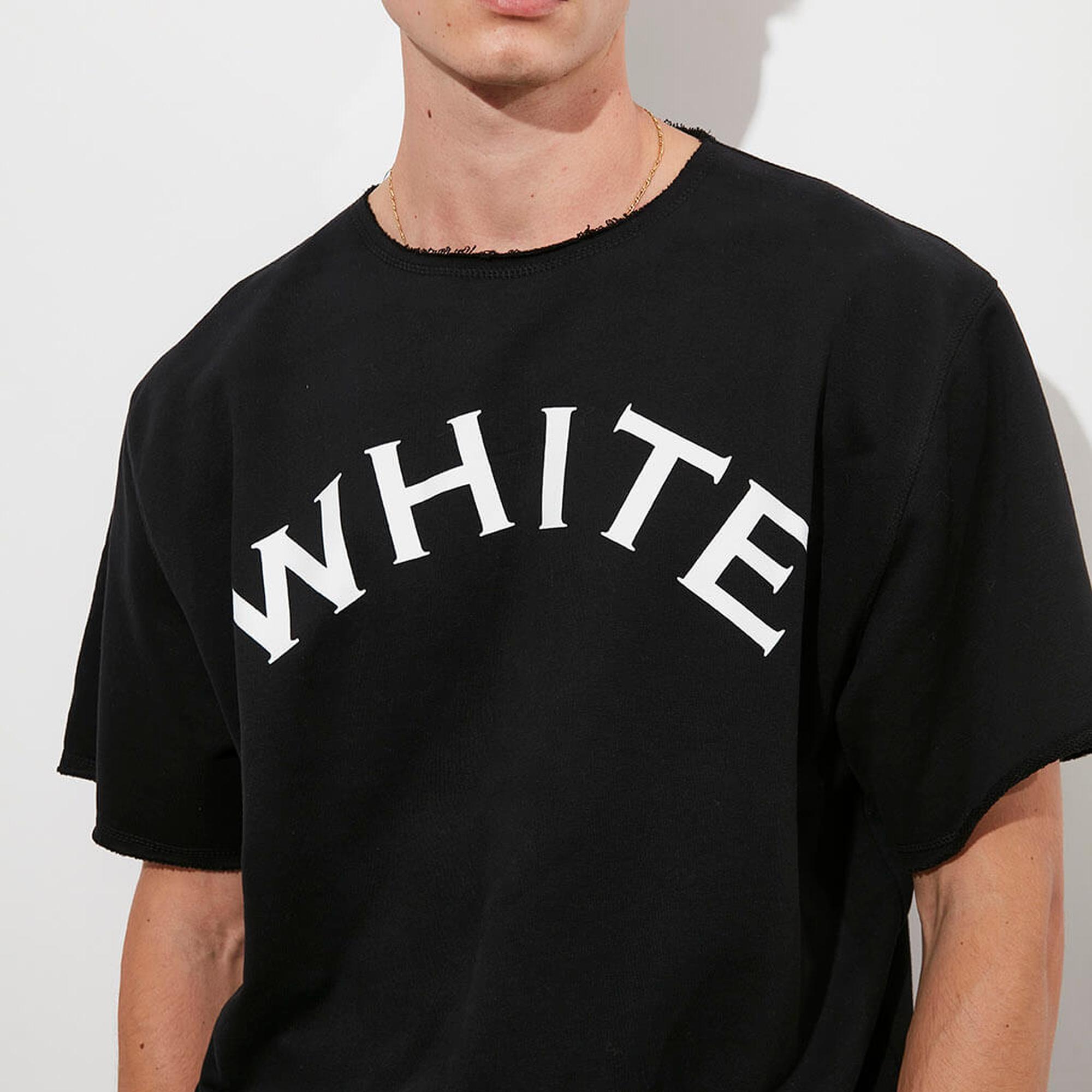 Baskılı Kısa Kollu Sweatshirt