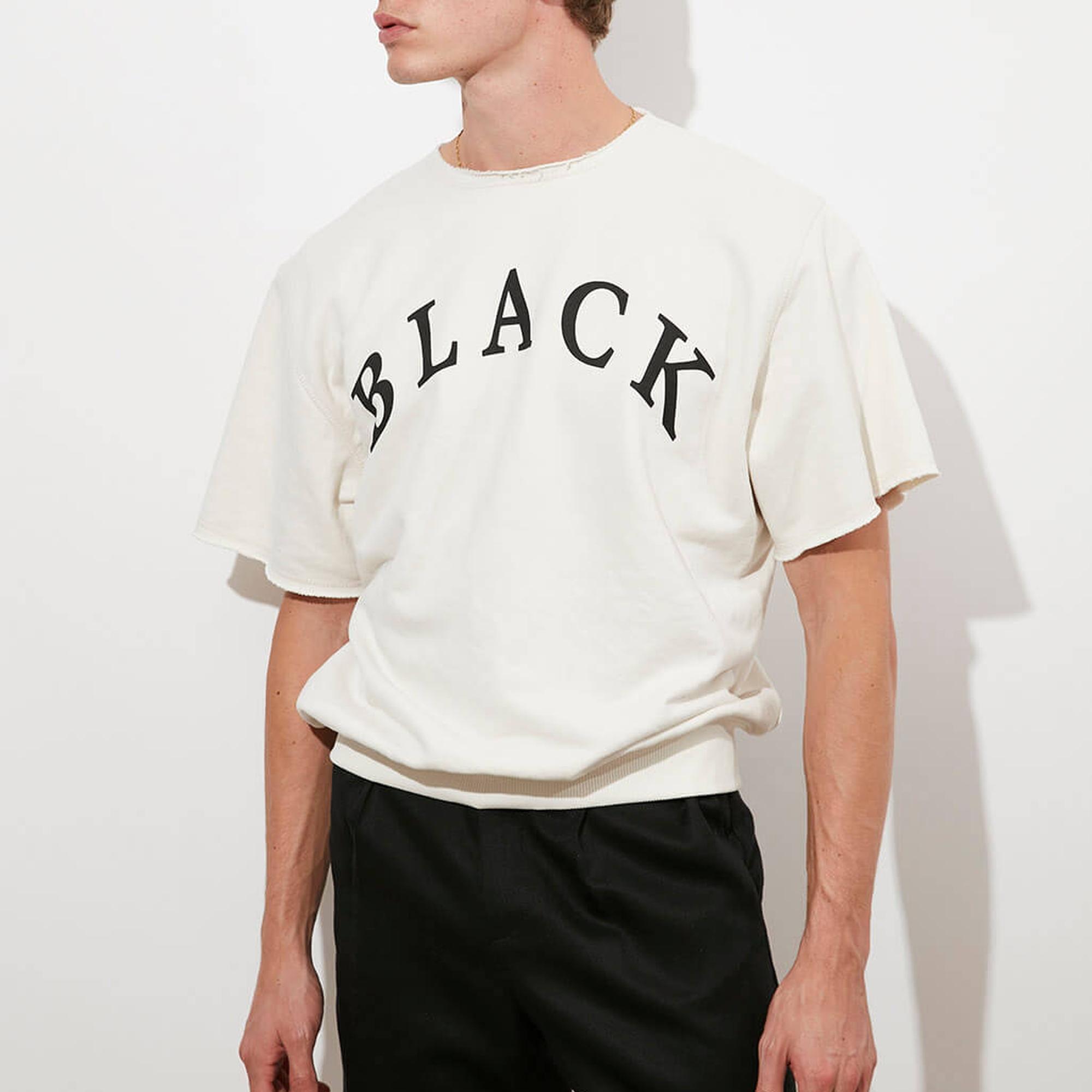 Baskılı Kısa Kollu Sweatshirt