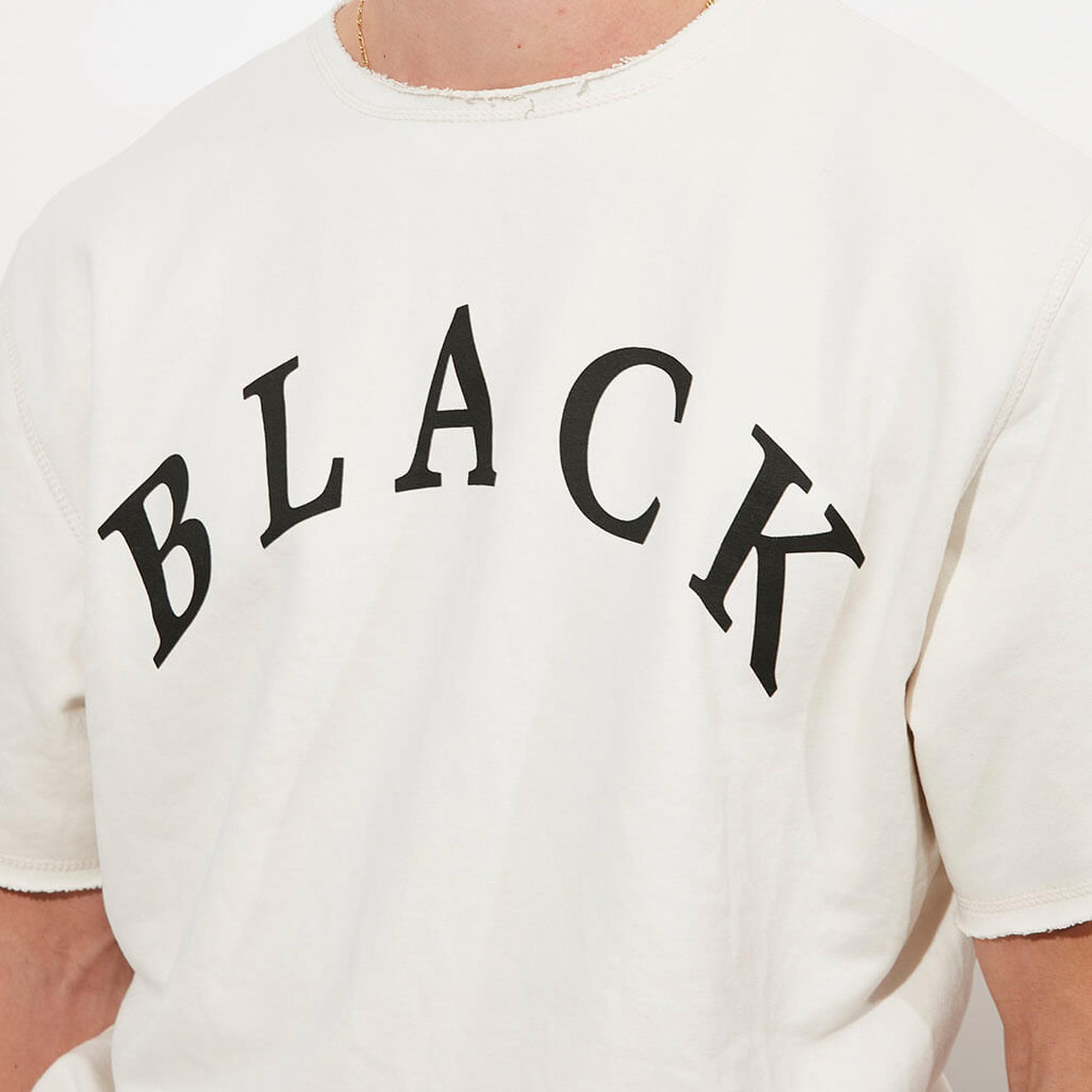 Baskılı Kısa Kollu Sweatshirt