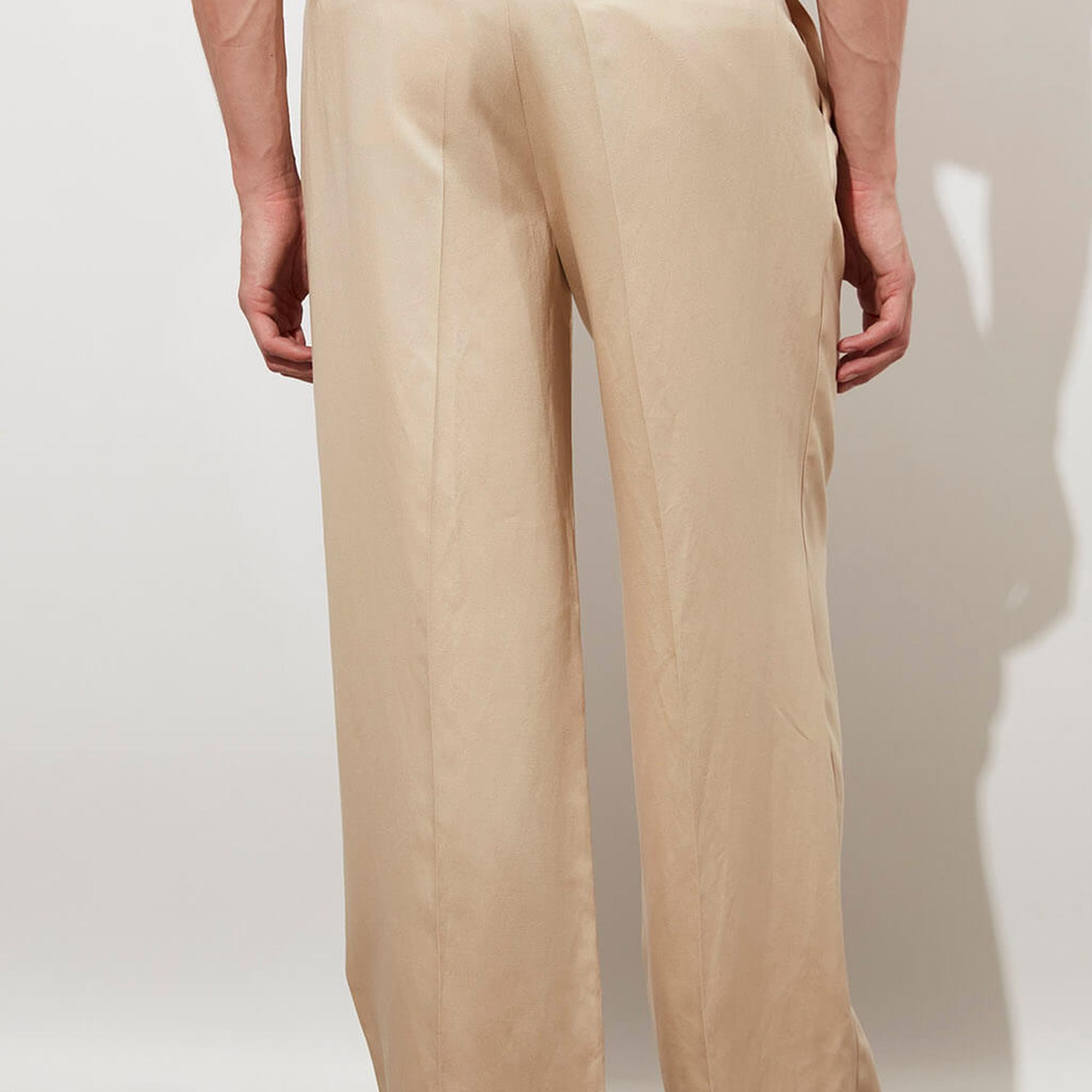 Keten Karışımlı Palazzo Pantolon