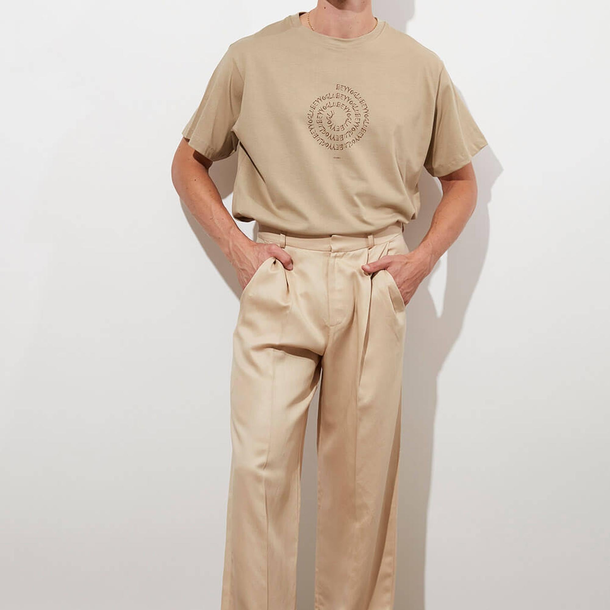 Keten Karışımlı Palazzo Pantolon