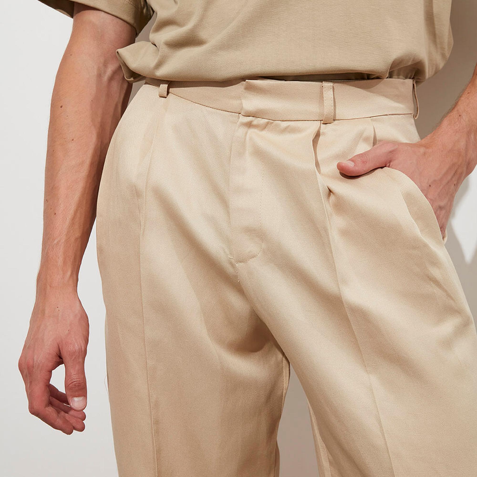 Keten Karışımlı Palazzo Pantolon