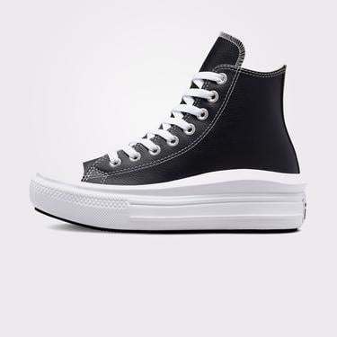  Converse Chuck Taylor All Star Move Platform Foundational Leather Unisex Siyah Sneaker