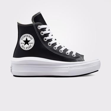  Converse Chuck Taylor All Star Move Platform Foundational Leather Unisex Siyah Sneaker