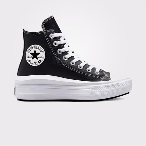  Converse Chuck Taylor All Star Move Platform Foundational Leather Unisex Siyah Sneaker