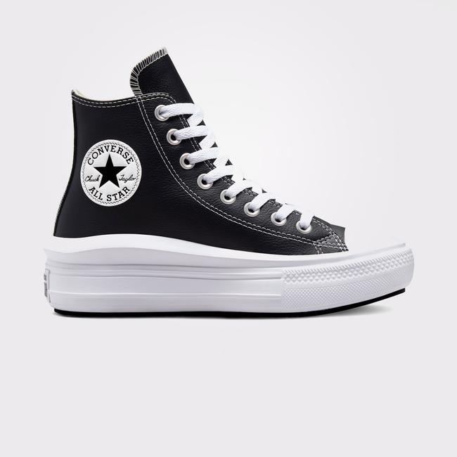  Converse Chuck Taylor All Star Move Platform Foundational Leather Unisex Siyah Sneaker