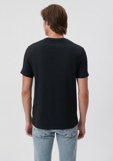  Mavi Siyah Basic Tişört Slim Fit / Dar Kesim 065574-900