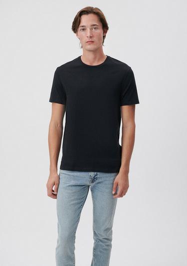  Mavi Siyah Basic Tişört Slim Fit / Dar Kesim 065574-900