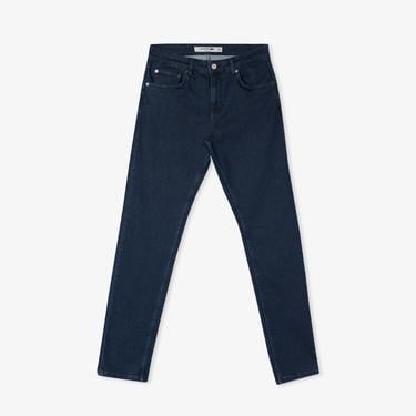 Erkek Slim Fit Denim Lacivert Pantolon