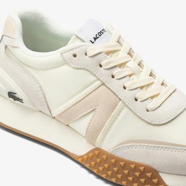  Lacoste L-Spin Deluxe Kadın Bej Sneaker