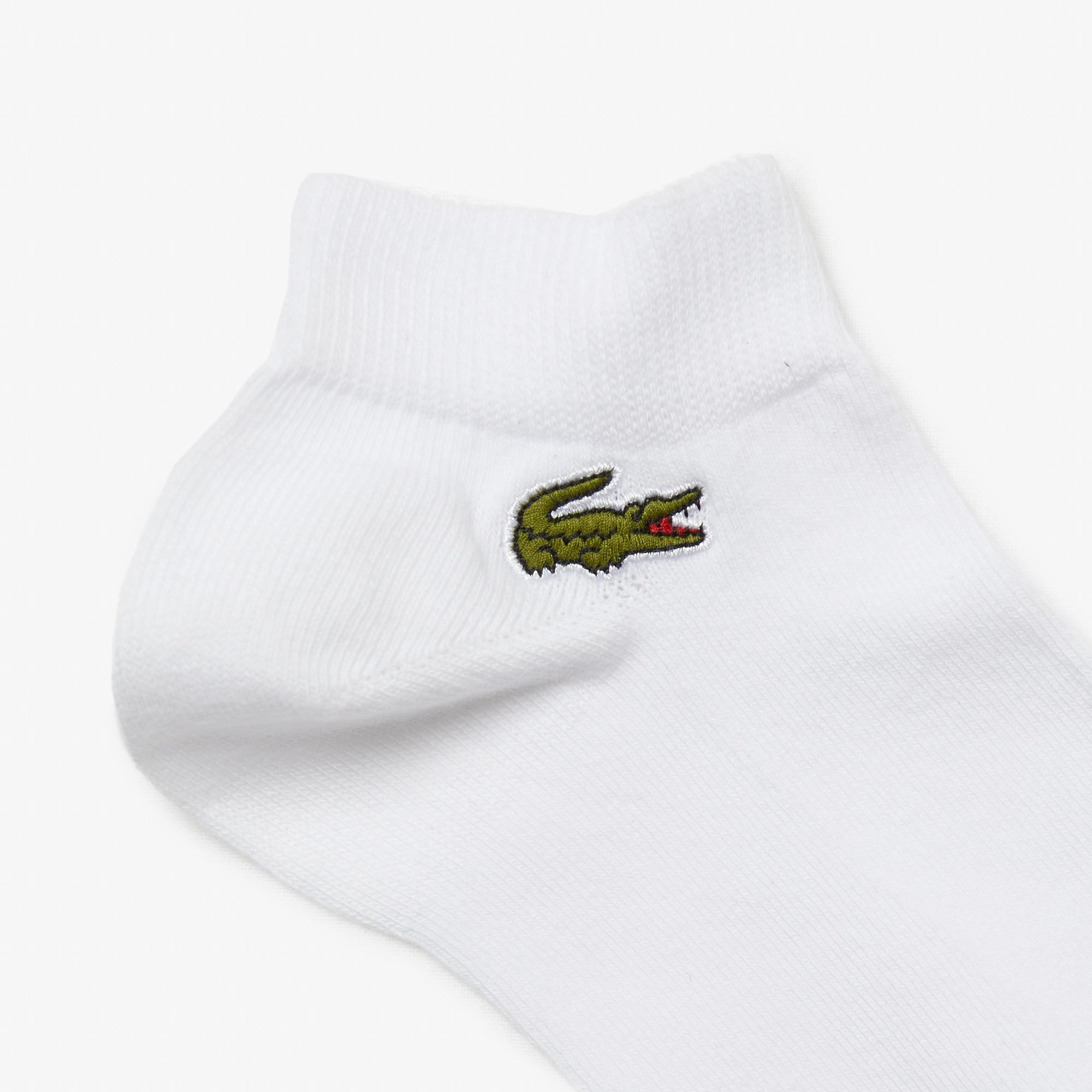 Lacoste Unisex 3'lü Beyaz Çorap