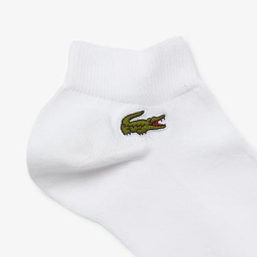  Lacoste Unisex 3'lü Beyaz Çorap