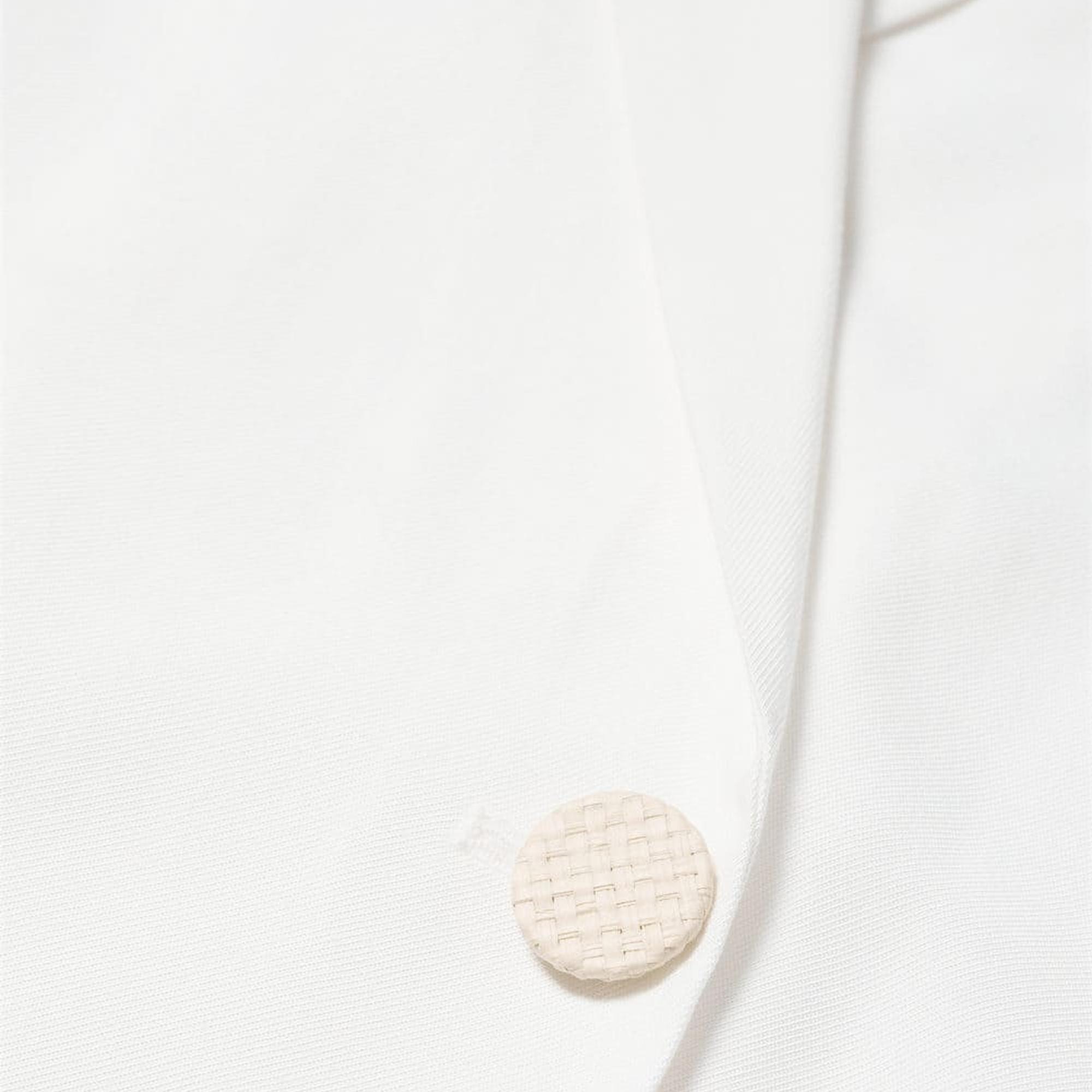 Mango Kadın Anvelop Kesimli Düğmeli Elbise Beyaz