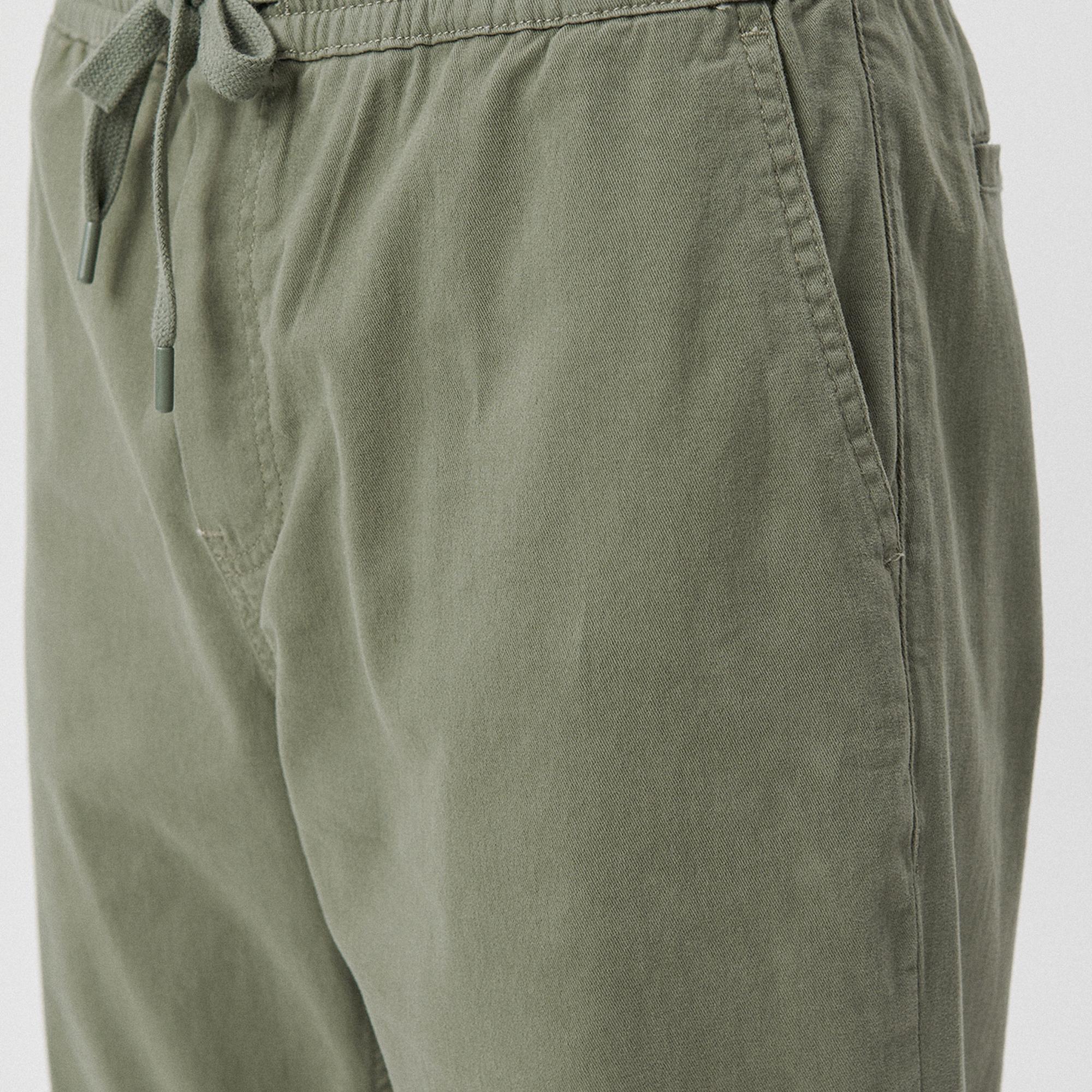 Mavi Beli Lastikli Yeşil Pantolon 000169-71559