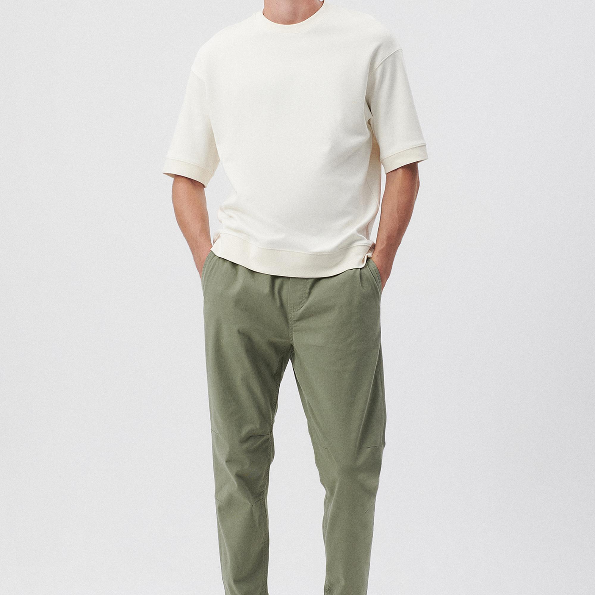 Mavi Beli Lastikli Yeşil Pantolon 000169-71559