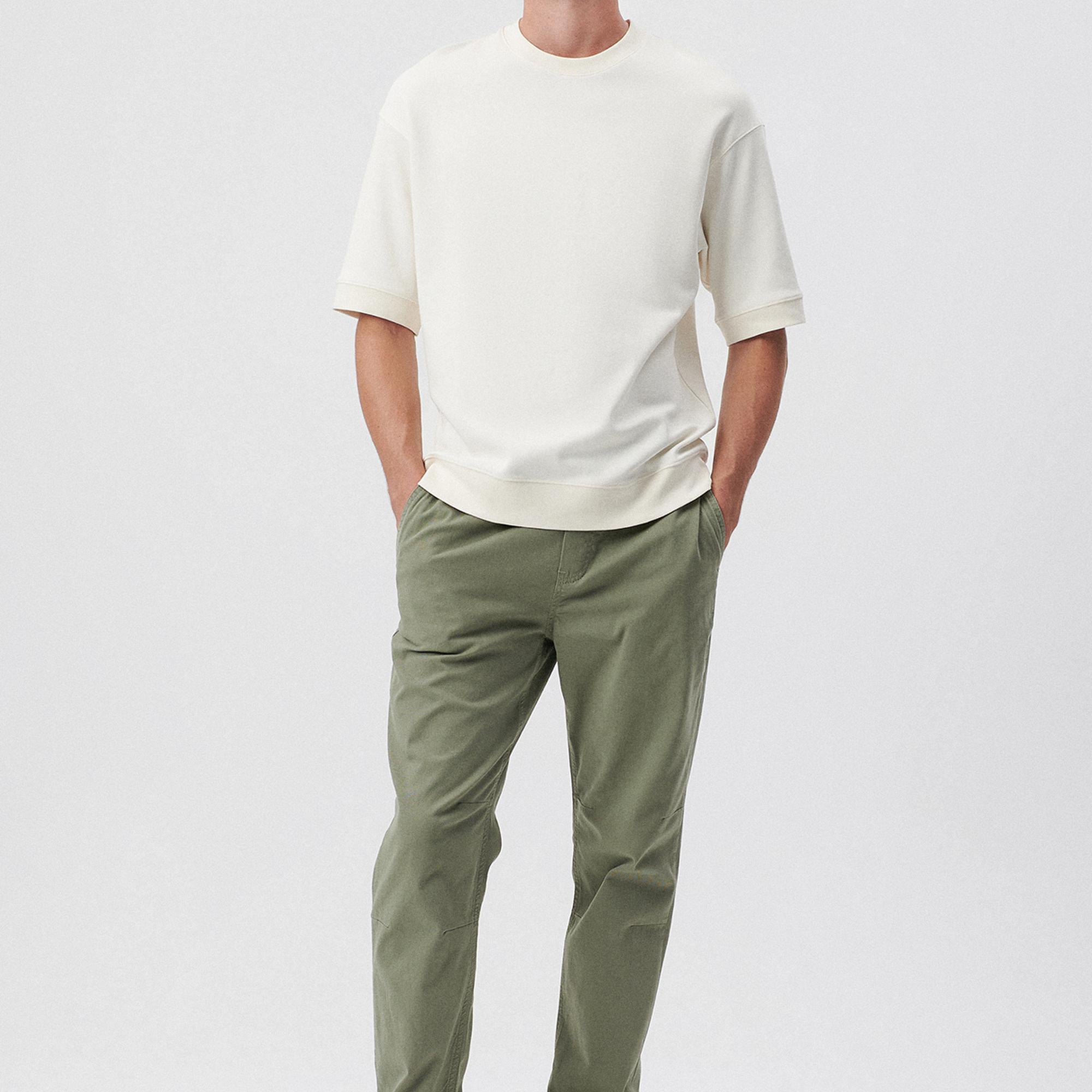 Mavi Beli Lastikli Yeşil Pantolon 000169-71559