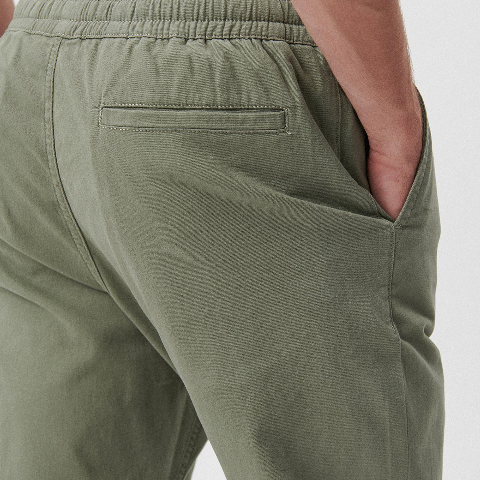 Mavi Beli Lastikli Yeşil Pantolon 000169-71559