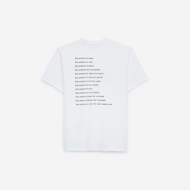  LOGO BASKILI ERKEK BEYAZ T-SHIRT