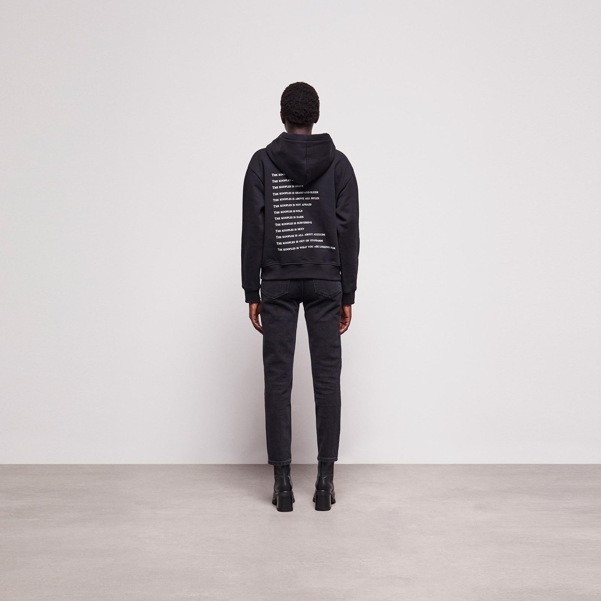 The Kooples Kadın Siyah Sweatshirt