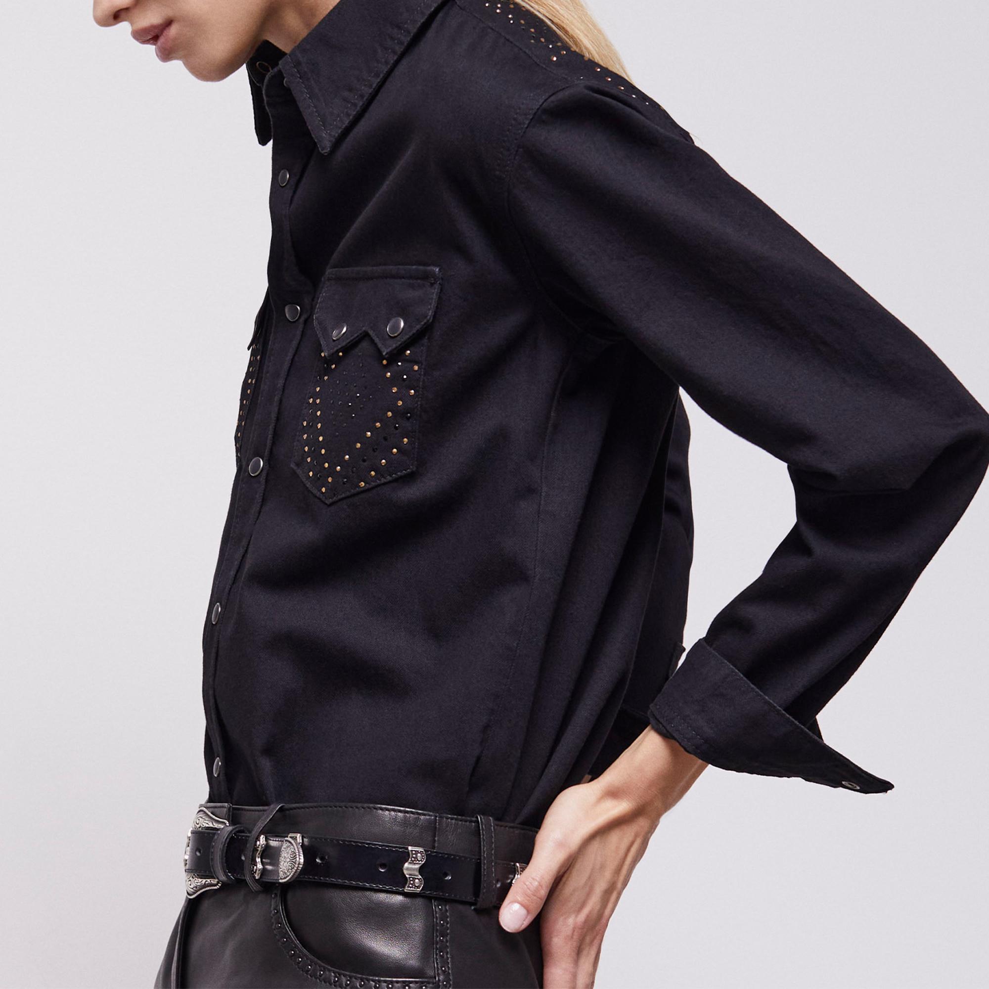 KADIN SİYAH GÖMLEK