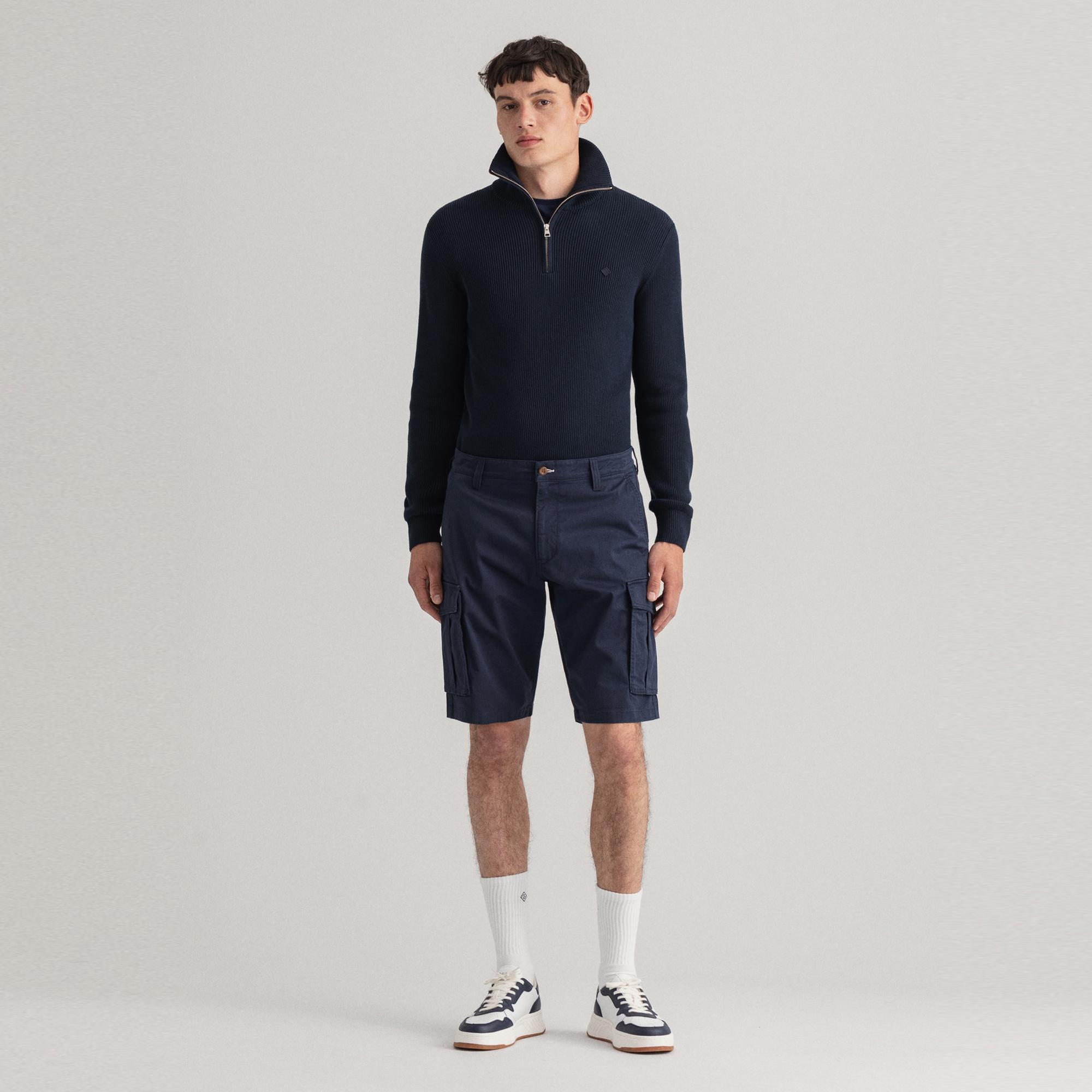 GANT Erkek Lacivert Relaxed Fit Şort